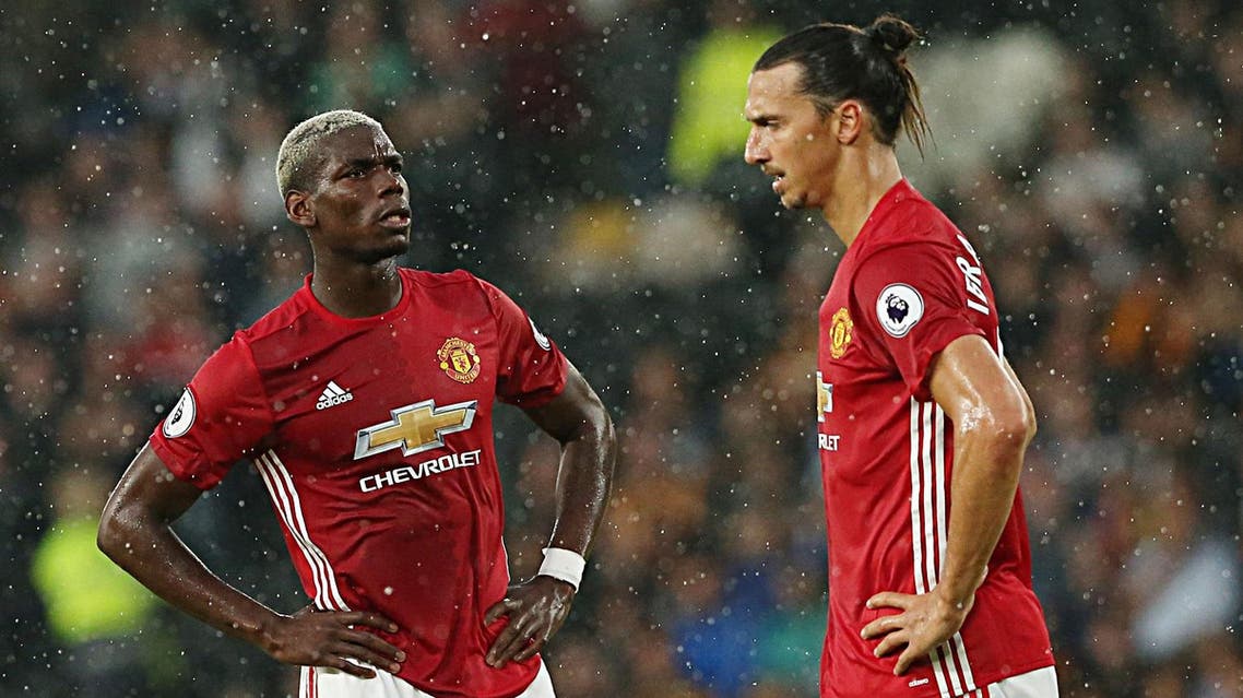Manchester United's Paul Pogba and Zlatan Ibrahimovic. (Reuters)