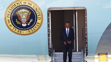 US President Barack Obama arrives at Hangzhou Xiaoshan international airport before the G20 Summit in Hangzhou, Zhejiang province, China September 3, 2016. REUTERS