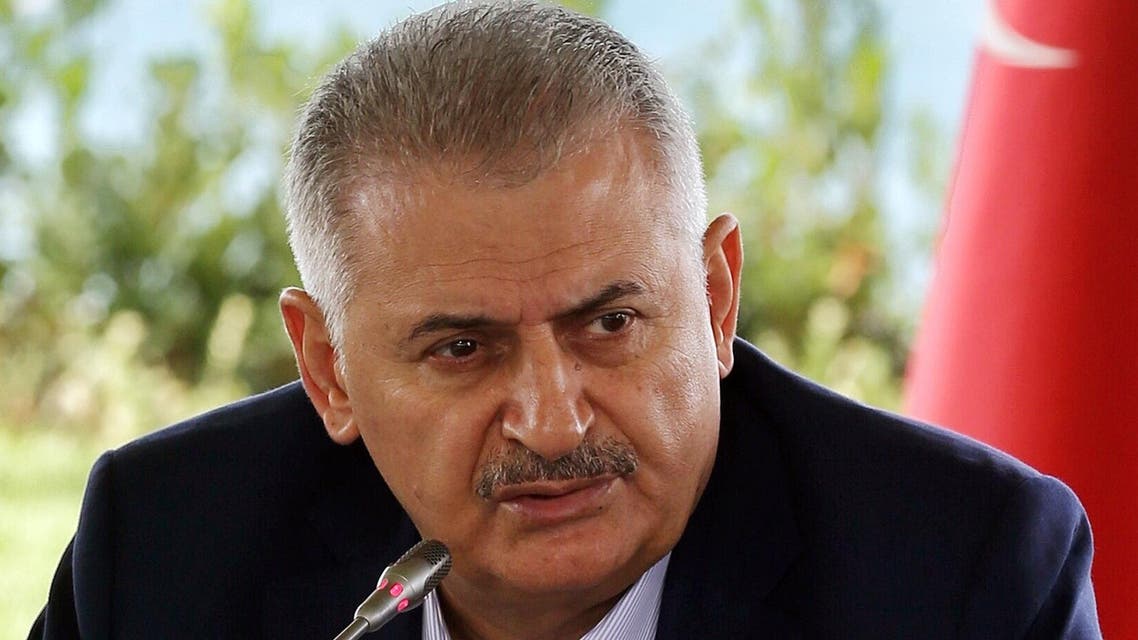 Turkish Prime Minister Binali Yildirim speaks during a meeting with foreign media representatives in Istanbul, Saturday, Aug. 20, 2016. (AP)