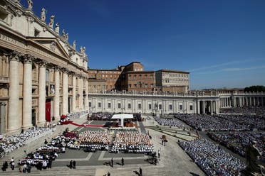 A general view of Saint Peter's Square as Pope Francis leads a mass for the canonisation of Mother Teresa of Calcutta at the Vatican September 4, 2016. REUTERS
