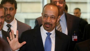 Khalid Al- Falih Minister of Energy. Industry and Mineral Resources of Saudi Arabia arrives prior to the start of a meeting of OPEC, at their headquarters in Vienna, Austria, Thursday, June 2, 2016. (AP)