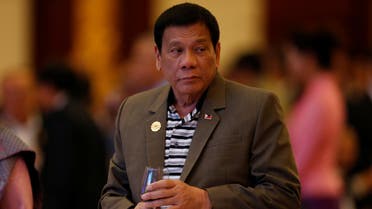 Philippine President Rodrigo Duterte attends a welcome dinner at the ASEAN Summit in Vientiane, Laos September 6, 2016. REUTERS/Soe Zeya Tun
