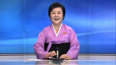 Wearing her trademark pink and black traditional Korean dress, veteran announcer Ri Chun-Hee smiled as she told viewers of KCTV about the latest test. (AFP)