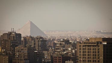 The Giza Pyramids dominate the skyline in Giza, Egypt, Cairo's sister city (Photo: AP)
