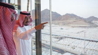 Saudi Arabia’s King Salman arrives in Mina