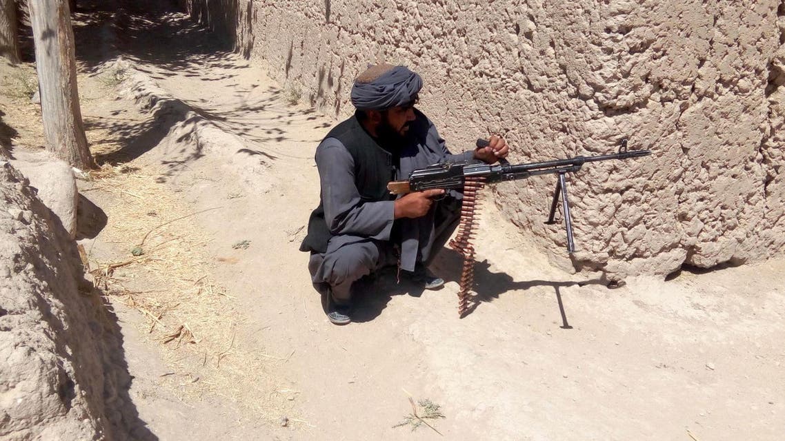 Afghan National Army (ANA) personnel patrol in the Tarin Kot district of Uruzgan province on September 8, 2016. The Taliban stormed into Tarin Kot on September 8, triggering heavy fighting around government buildings as panicked residents scrambled to flee the capital of southern Uruzgan province, the latest city to be targeted by insurgents. (AFP)