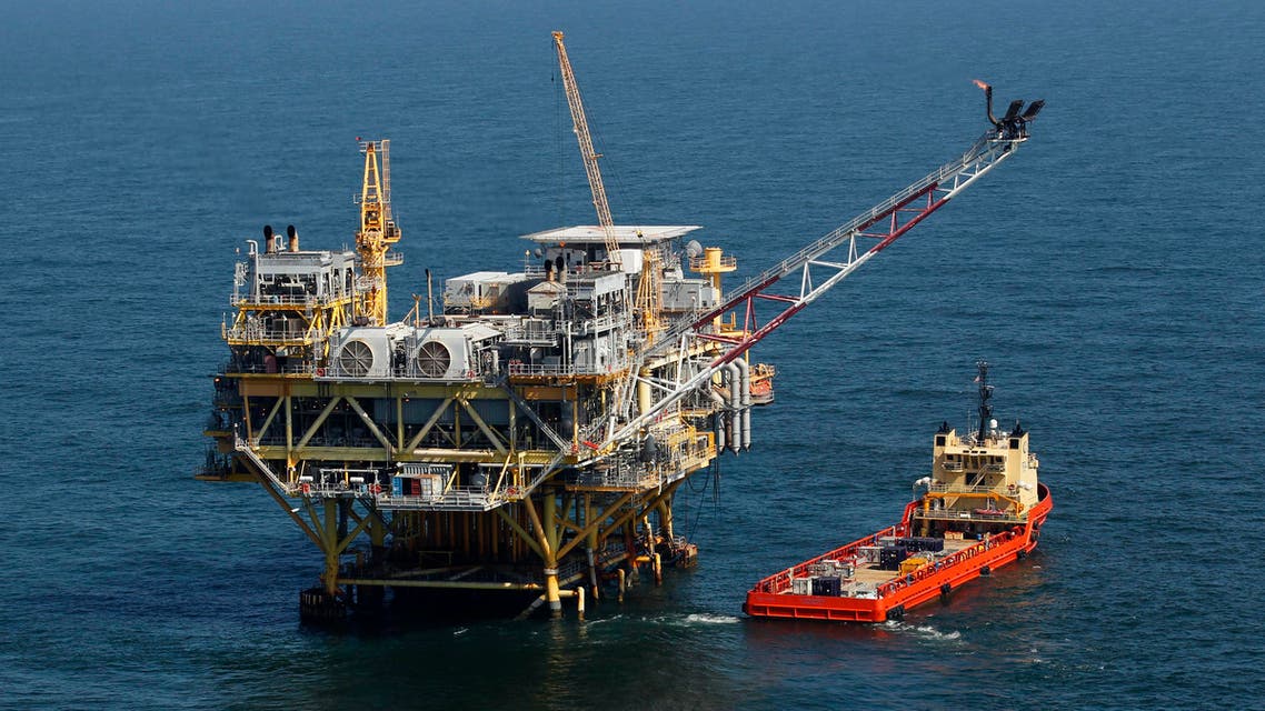 A rig and supply vessel in the Gulf of Mexico, off the cost of Louisiana. (File Photo: AP)