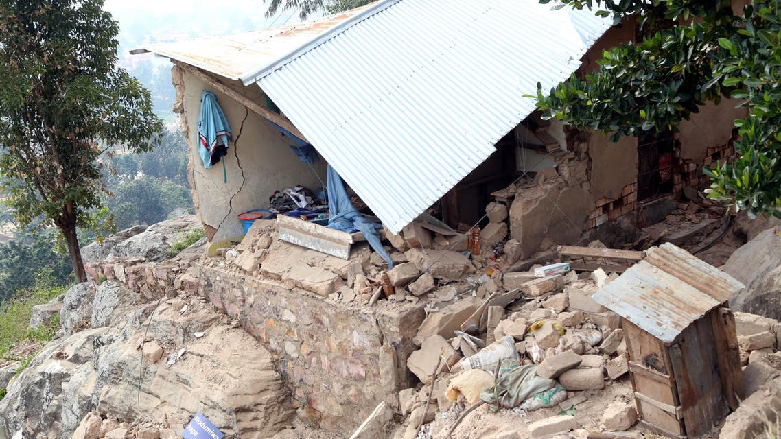 This photo taken on September 10, 2016 in the Bukoba region, northwest Tanzania, shows houses damaged following an earthquake measured 5.7 magnitude which struck the country’s Lake Zone. (File photo: AFP)