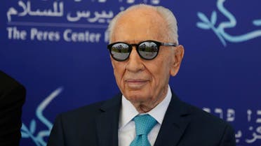 This file photo taken on May 9, 2016 shows former Israeli president Shimon Peres during the opening of the "Mini World Cup for Peace" football event at the Herzlyia stadium, in the Israeli city of Herzlyia near Tel Aviv (File Photo: Ahmad Gharabli/AFP)
