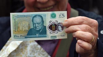 Britain starts to spend new Churchill banknote 