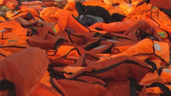 Life jackets worn by refugees displayed in NYC ahead of UNGA