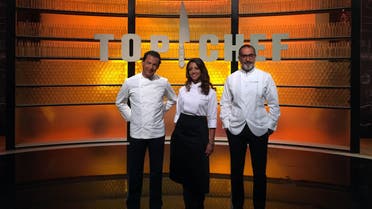 Chef juries Bobby Chinn (L), Mona Mosly (C), and Maroun Chedid. (MBC)