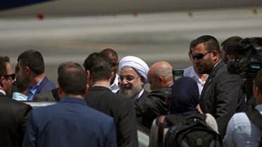 Iran's President Hassan Rouhani arrives at Jose Marti International Airport in Havana, Cuba September 19, 2016. REUTERS/Alexandre Meneghini
