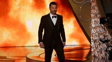 Host Jimmy Kimmel opens the show during the 68th Primetime Emmy Awards in Los Angeles. (Reuters)