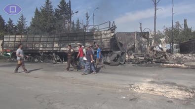 #أنا_أرى  آثار الدمار الذي خلفه قصف قوات النظام على حلب
