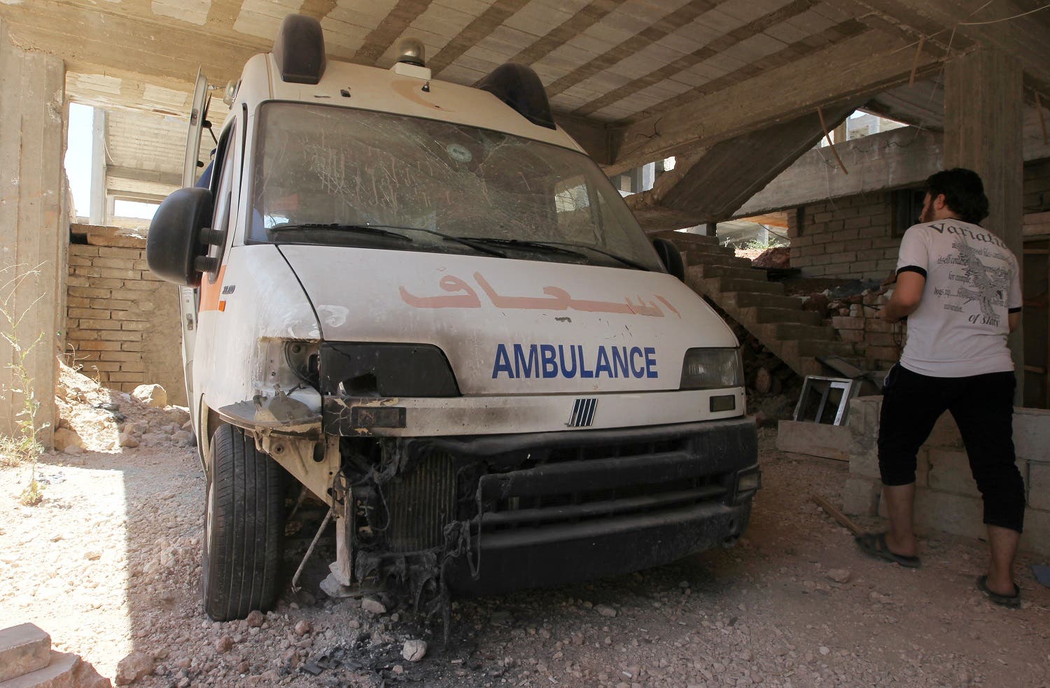 syria aleppo ambulance attack reuters