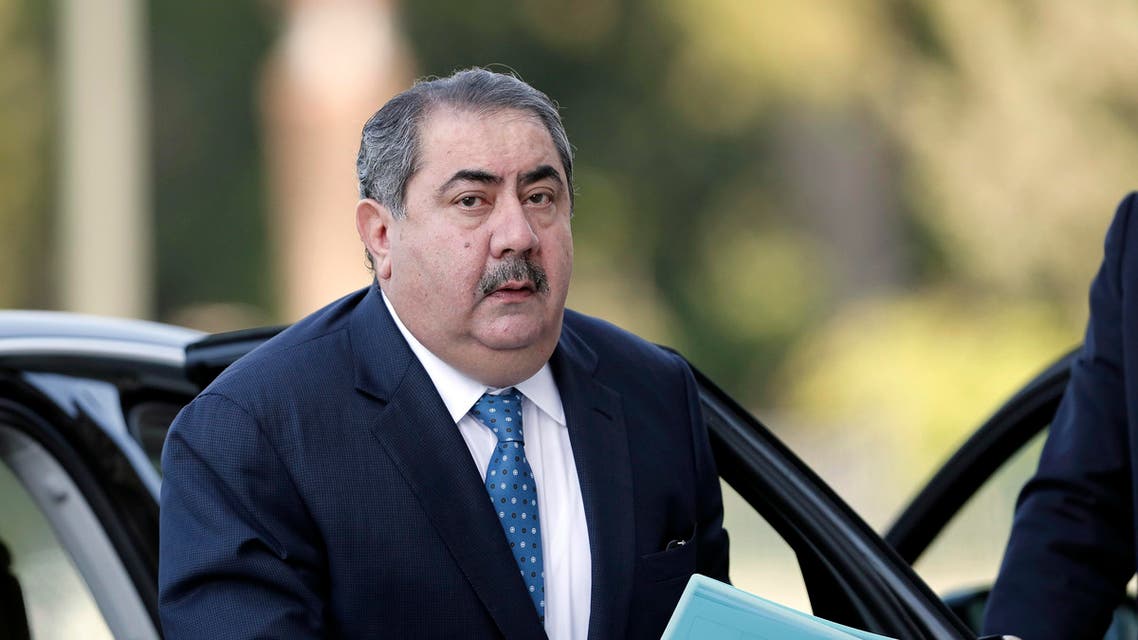 Iraqi Foreign Minister Hoshyar Zebari arrives at an EU-Arab league Foreign Ministers summit in Athens, on Wednesday, June 11, 2014.