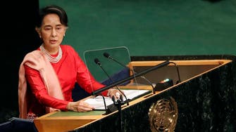 Myanmar’s Suu Kyi suffering from exhaustion after long trip