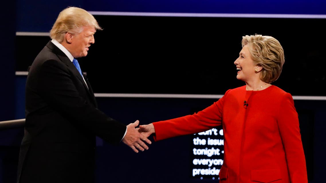 The Arab world twittersphere came to life when Republican presidential candidate Donald Trump went head to head with his Democratic counterpart Hillary Clinton. (AP)