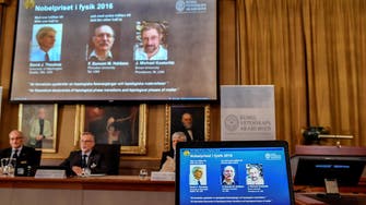 Three UK-born scientists win Nobel for unusual states of matter