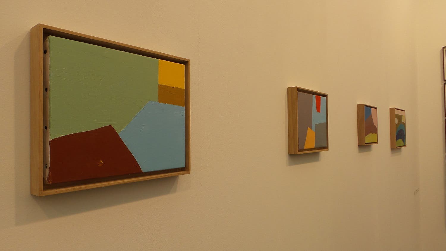 An untitled piece by Etel Adnan at the Sfeir-Semler gallery gallery booth. (Saffiya Ansari/ Al Arabiya English)
