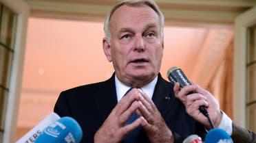 French Foreign Minister Jean-Marc Ayrault makes remarks to the press on the crisis in Syria, at the ambassador's residence, after meeting earlier with U.S. Secretary of State John Kerry, in Washington, October 7, 2016. Reuters
