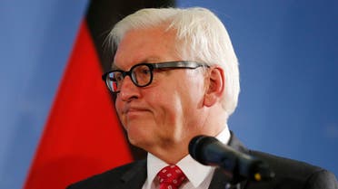 German Foreign Minister Frank-Walter Steinmeier attends a press conference after talks with Swedish Foreign Minister Margot Wallstrom (unseen) at the Foreign Ministry in Berlin on October 6, 2016. AFP