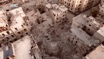 Drone footage shows destruction in Aleppo 