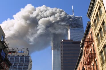 On September 11, 2001 the twin towers of the World Trade Center burn after hijacked planes crashed into them in New York. (File photo: AP)