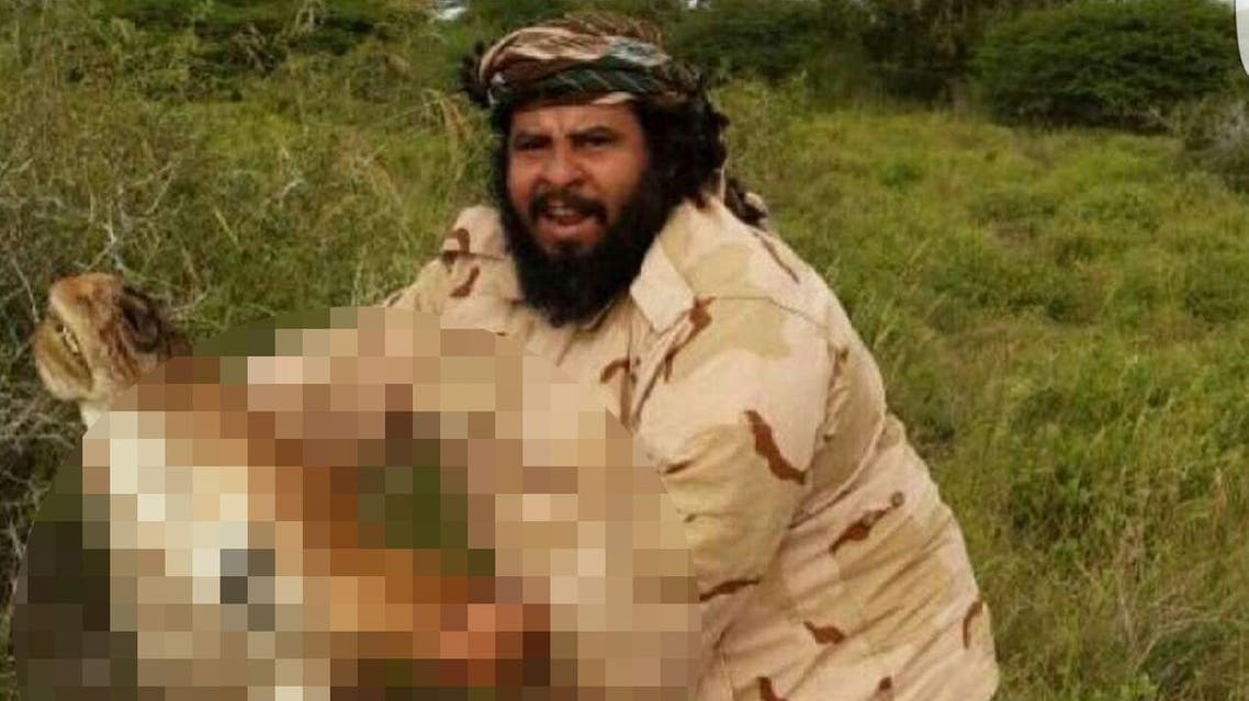 Hajri said hunting was his hobby and that his next catch would probably be a baby elephant. (Supplied/Al Arabiya)