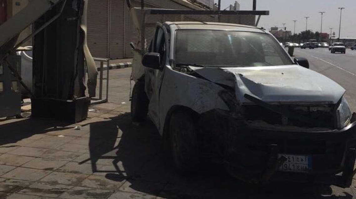 Speeding driver dies after loosing control of his vehicle and slamming into a parked truck. (Supplied)