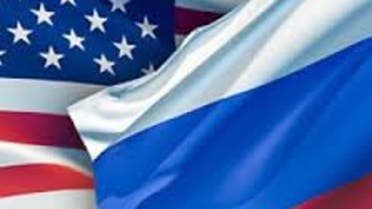 پرچم آمریکا و روسیه