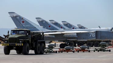 Russian military jets are seen at Hmeymim air base in Syria, June 18, 2016. Picture taken June 18, 2016. REUTERS