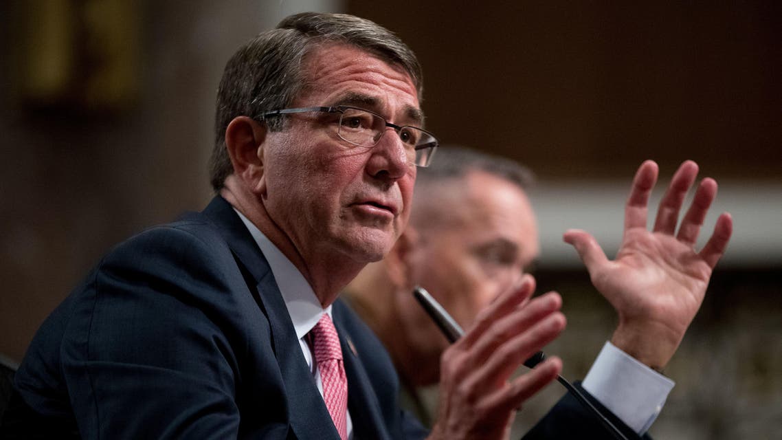 Defense Secretary Ash Carter, accompanied by Joint Chiefs Chairman Gen. Joseph Dunford, testifies on Capitol Hill in Washington, Thursday, Sept. 22, 2016 AP