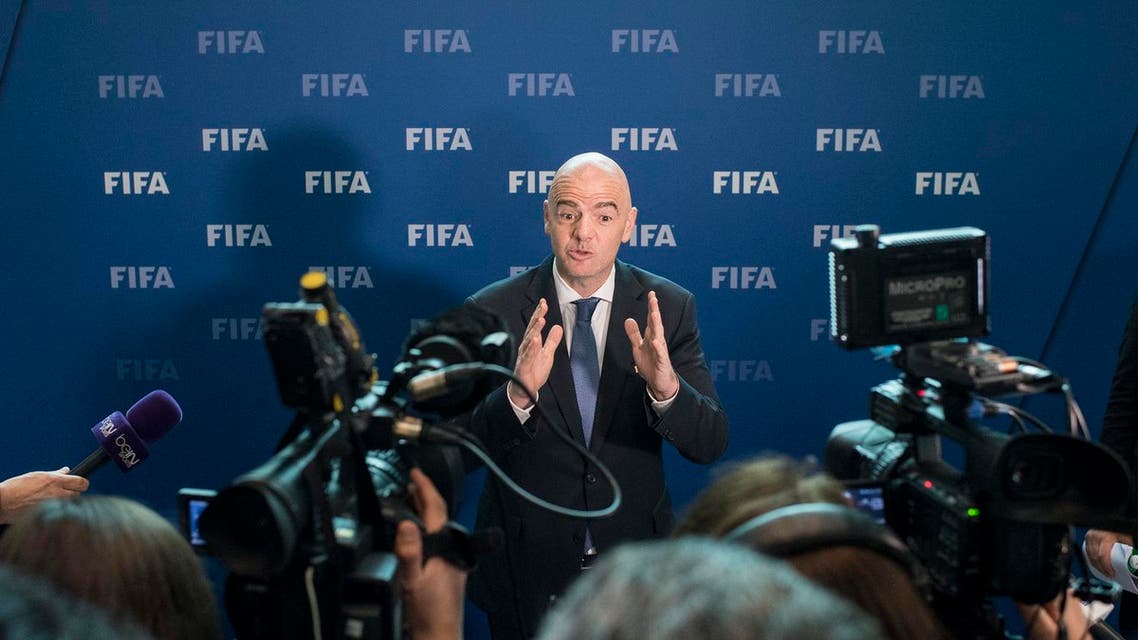 FIFA President Gianni Infantino attends a press conference after the FIFA Council meeting at the Home of FIFA in Zurich, Switzerland, Friday, Oct. 14, 2016. (Photo: Ennio Leanza/Keystone via AP)