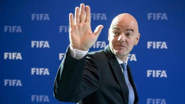 FIFA president Gianni Infantino waves as he leaves after a meeting of the FIFA Council on October 14, 2016 at the world football’s governing body headquarters in Zurich. (AFP)