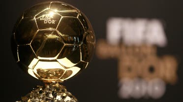The FIFA Ballon d'Or cup for the world's best player of the year is shown at the FIFA Ballon d’Or awarding ceremony in Zurich, Switzerland, Monday, Jan. 10, 2011. (AP