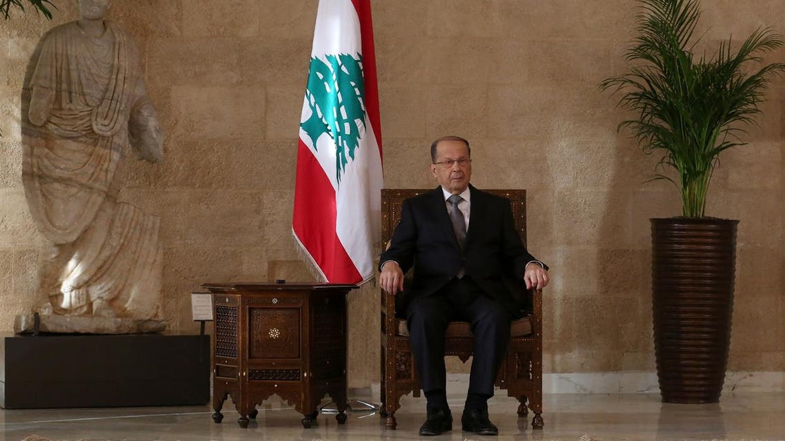 Lebanese president-elect Michel Aoun sits on the presidential chair at the presidential palace in Baabda east of Beirut on Oct. 31, 2016, after he was elected ending a political vacuum of more than two years (Photo: Patrick Baz/AFP)