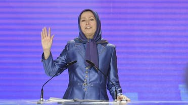 President of the National Council of Resistance of Iran (CNRI) Maryam Radjavi delivers a speech on June 13, 2015 during the CNRI annual meeting, in Villepinte. AFP PHOTO / ALAIN JOCARD 