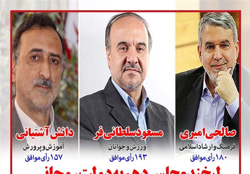 الوزراء الجدد بحكومة روحاني