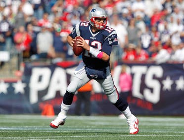 New England Patriots quarterback Tom Brady (12) scrambles out of the pocket during the first quarter against the Cincinnati Bengals at Gillette Stadium. Mandatory Credit: Stew Milne-USA TODAY Sports