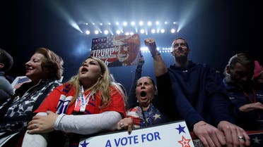 Supporters cheer as Republican vice presidential candidate, Indiana Gov. Mike Pence, speaks to a campaign rally before the arrival of Republican presidential candidate Donald Trump, Monday, Nov. 7, 2016, in Manchester, N.H. (AP)