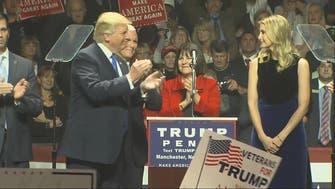 Trump and daughter address New Hampshire rally