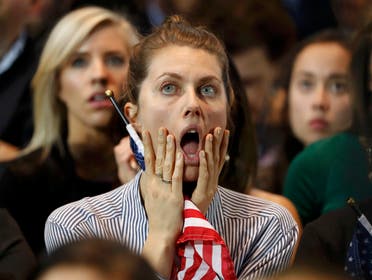 Supporters of U.S. Democratic presidential nominee Hillary Clinton react at her election night rally in Manhattan, New York, U.S., November 8, 2016. (Reuters)