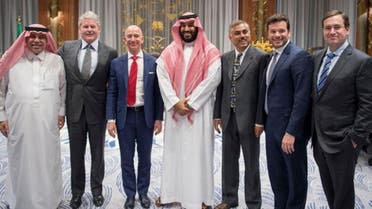 saudi deputy crown prince with Amazon officials 