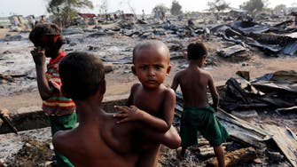 Satellite images show Myanmar Muslim villages torched 