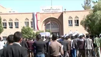 Houthis attack Sanaa University protesters 
