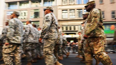 AFP NEW YORK, NY - NOVEMBER 11: Members of the U.S. Army march in the nation's largest Veterans Day Parade in New York City on November 11, 2016