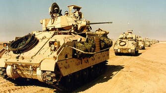 US army sends Lebanon eight Bradley armored vehicles