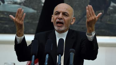AFP Afghan President Ashraf Ghani gestures as he addresses a press conference at the Presidential Palace in Kabul on July 11, 2016. Ghani on July 11 welcomed as an "achievement" the renewed funding commitment from NATO for his country's fledgling security forces amid increasing Taliban insurgency.  WAKIL KOHSAR / AFP